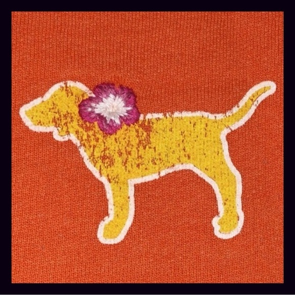 Vintage Victorias Secret PINK Orange Embroidered Matching Set Size Medium - Picture 7 of 16